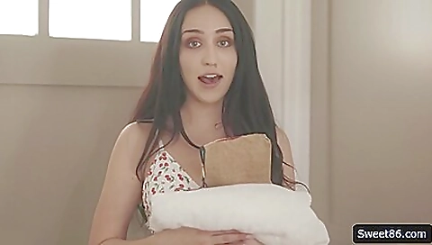 Hot girl with perfect body fucks items