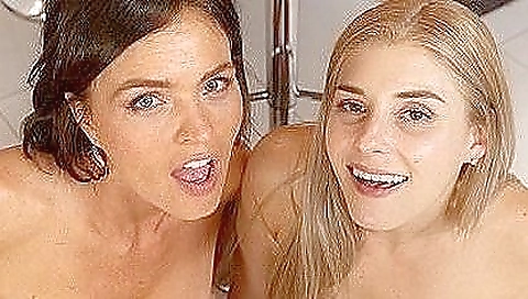 Milf & young fluffy nightclubped by step dad's friend