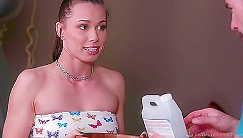 Sexy young chick gets ass fucked by her boss