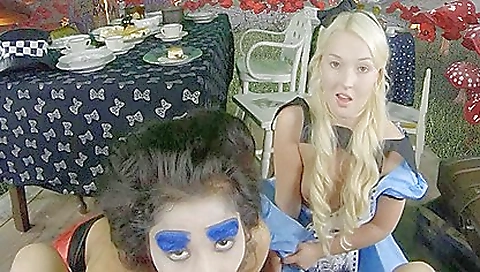 Sexy blonde gets analed by a huge cock