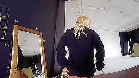 Hot black dildo fucking