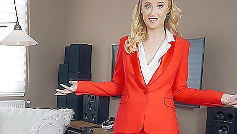 She's first-ter gets her face cream on