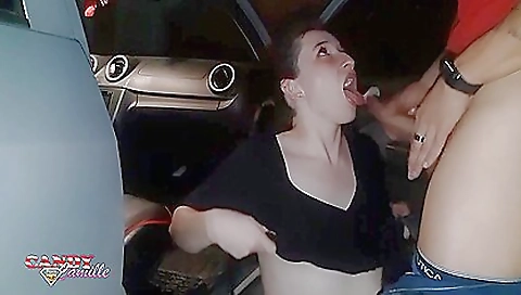 Sexy chick fucking in the park