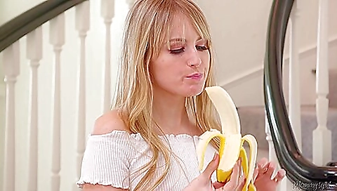 Beautiful blonde's tight body